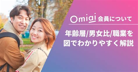 omiai ランキング|Omiaiの男女比と年齢層は？マッチングしやすい年代を解説